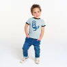 T-shirt sensoriel loutre bleu clair bébé garçon