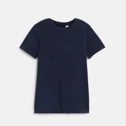 T-shirt basique manches courtes bleu garçon