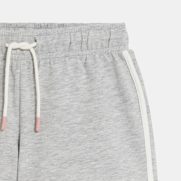 Short en molleton gris Fille