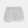 Short en molleton gris Fille
