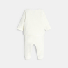 Dors-bien velours avec gilet sans manches soft boa blanc bébé garçon
