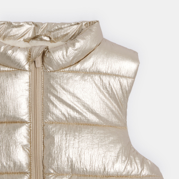 Doudoune sans manches irisée bébé fille