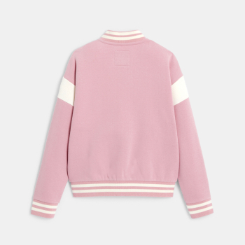 Teddy en molleton rose Fille