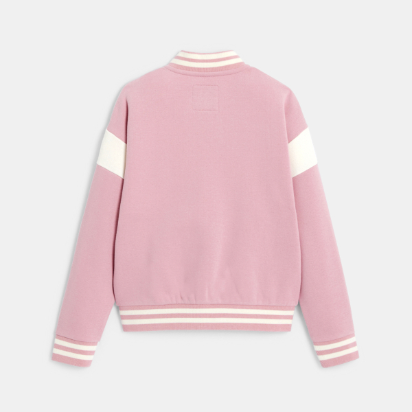 Teddy en molleton rose Fille