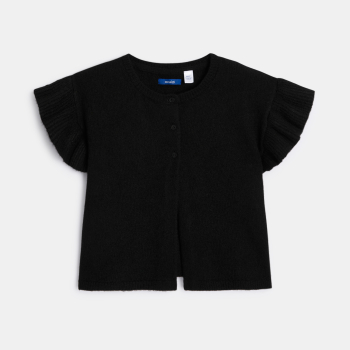 جيليه أسود بأكمام الفراشة للفتيات