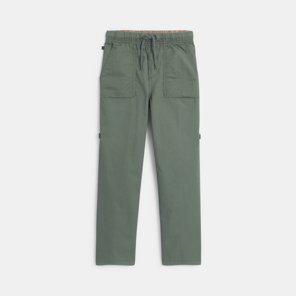 Pantalon à retrousser kaki Garçon