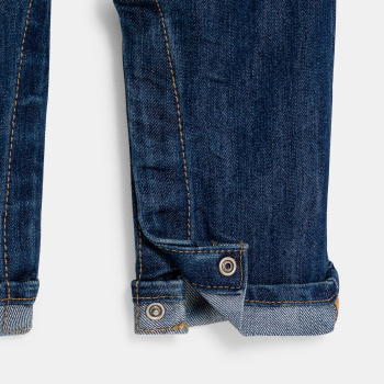 Salopette en jean bleue bébé garçon