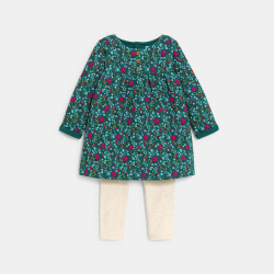 Robe matelassée fleurie et...