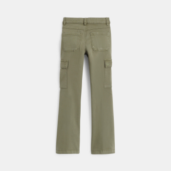 Pantalon cargo vert kaki Fille