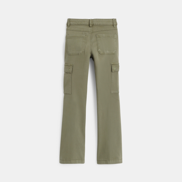 Pantalon cargo vert kaki Fille