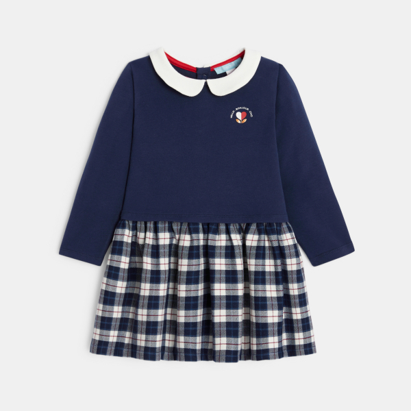 فستان 2 في 1، من الميلتون باللون الأزرق للفتيات الرُضع