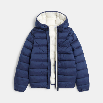 Doudoune à capuche unie...