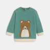 Sweat molleton ours bleu bébé garçon
