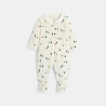 Dors-bien velours zippé ours blanc bébé garçon