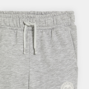 Jogging en molleton gris Fille