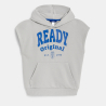 Sweat-shirt sans manches gris Garçon