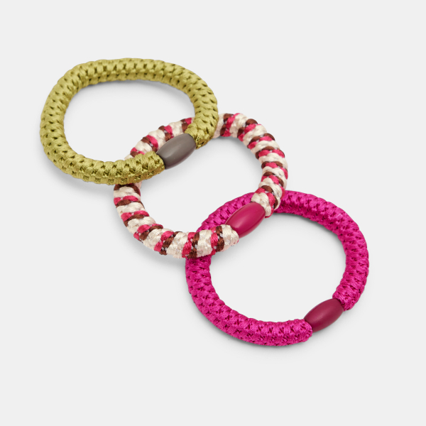 أربطة شعر مطاطية - مجموعة من 3