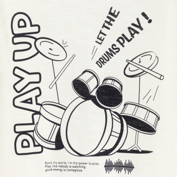 T-shirt music blanc Garçon