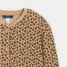 Sweat teddy léopard marron Fille