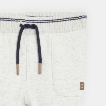 Pantalon de jogging en molleton blanc bébé garçon