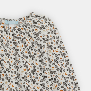 Blouse seersucker imprimée bébé fille