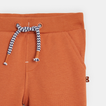Jogging molleton orange bébé garçon