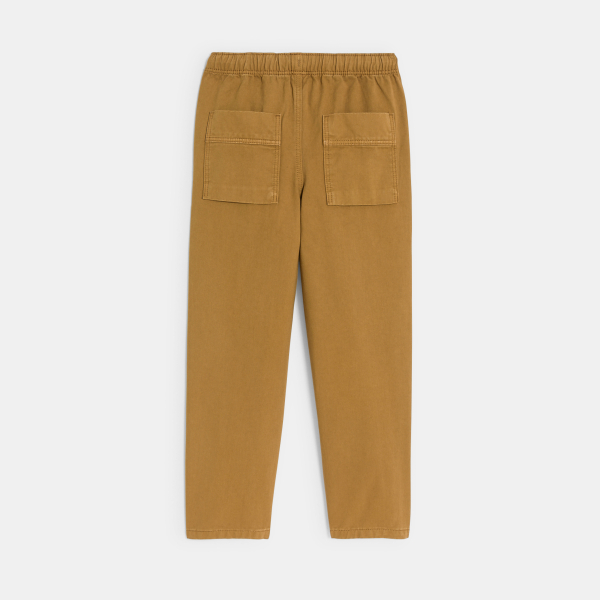 Pantalon relax marron Garçon