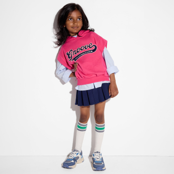 Sweat-shirt sans manches rose Fille