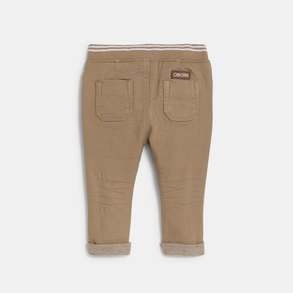 Jean denim confort ultra stretch beige bébé garçon