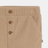 Pantalon velours côtelé souple beige bébé garçon