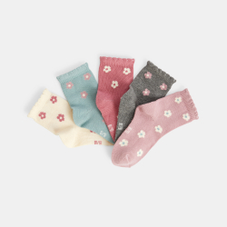 جوارب بنقشة الزهور متعددة...