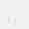 Moufles en maille tricot mousseux blanches bébé fille