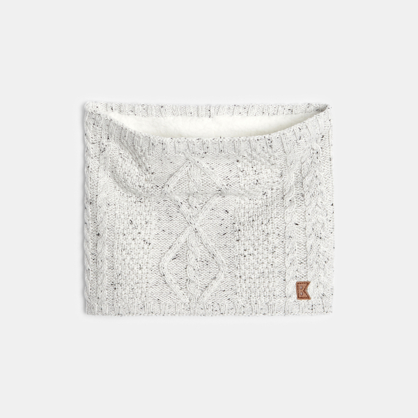 Snood torsadé gris Garçon