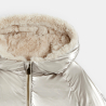 Blouson réversible fausse fourrure doré Fille