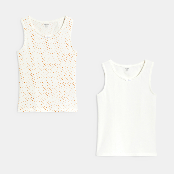 Débardeurs en jersey (lot de 2) fille