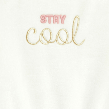 Sweat-shirt à message blanc Fille