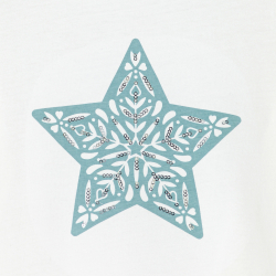 T-shirt étoilé blanc Fille