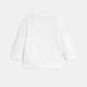 Gilet maille tricot blanc bébé garçon