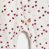 Dors-bien velours cœurs rose bébé fille (lot de 2)