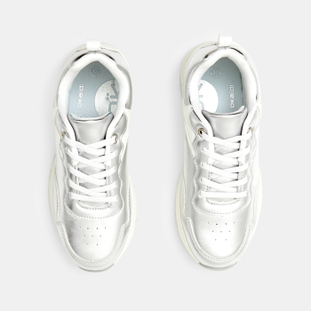 Baskets running grises fille