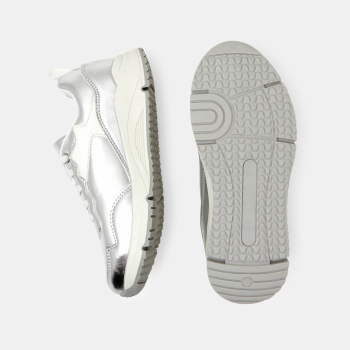 Baskets running grises fille