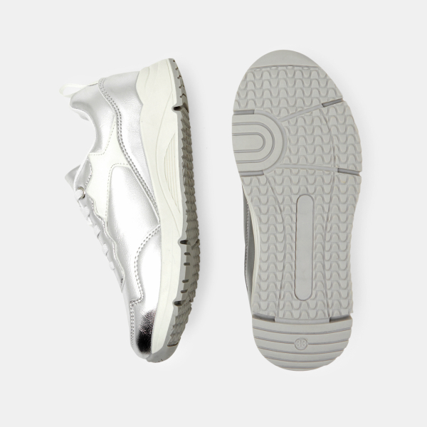 Baskets running grises fille