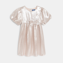 Robe effet métallisé rose...