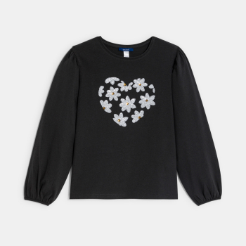 تيشيرت مزين بطبعة مطرزة...