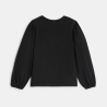 T-shirt motif en sequins noir Fille