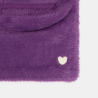 Snood en tricot poilu violet Fille