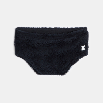 سنود من الشيربا والصوف باللون الأزرق الداكن للأولاد