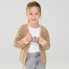 Sweat teddy léopard marron Fille