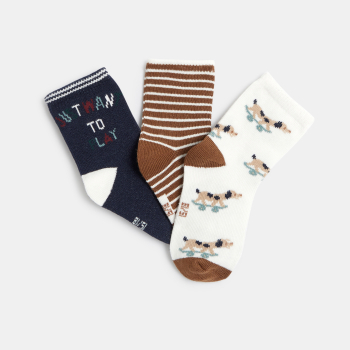 Chaussettes marron bébé...
