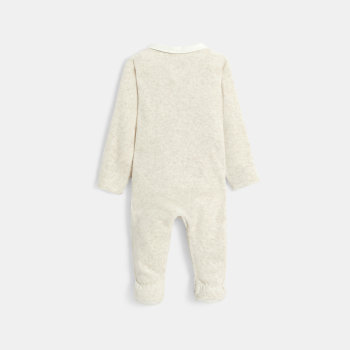 Dors-bien velours côtelé beige bébé garçon